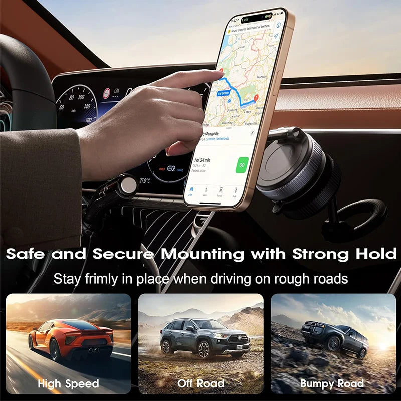360° Magnetic Suction Phone Mount – Universal Fit