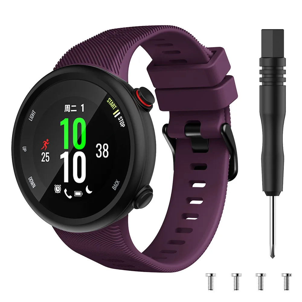 Sports Soft Silicone Case Cover Replacement Watch Band Wrist Strap For Garmin Forerunner 45 45S Smart Watch Wearable Accessories