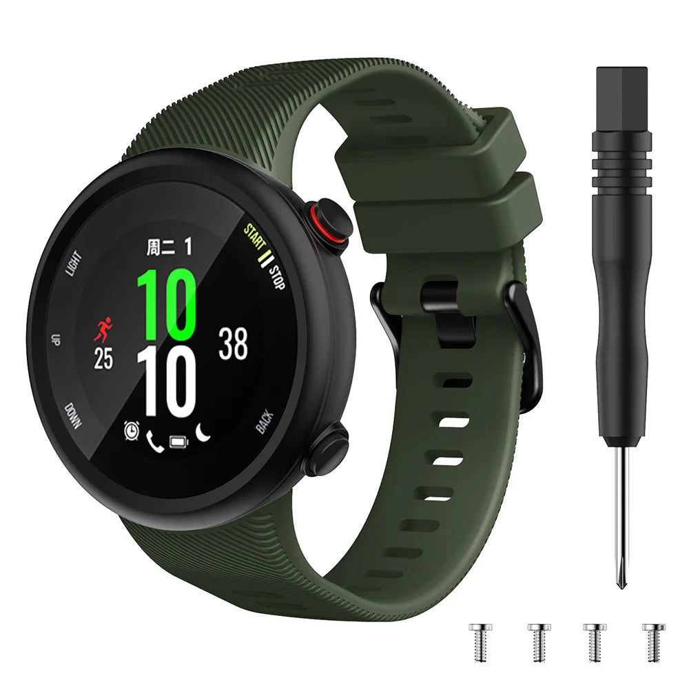 Sports Soft Silicone Case Cover Replacement Watch Band Wrist Strap For Garmin Forerunner 45 45S Smart Watch Wearable Accessories