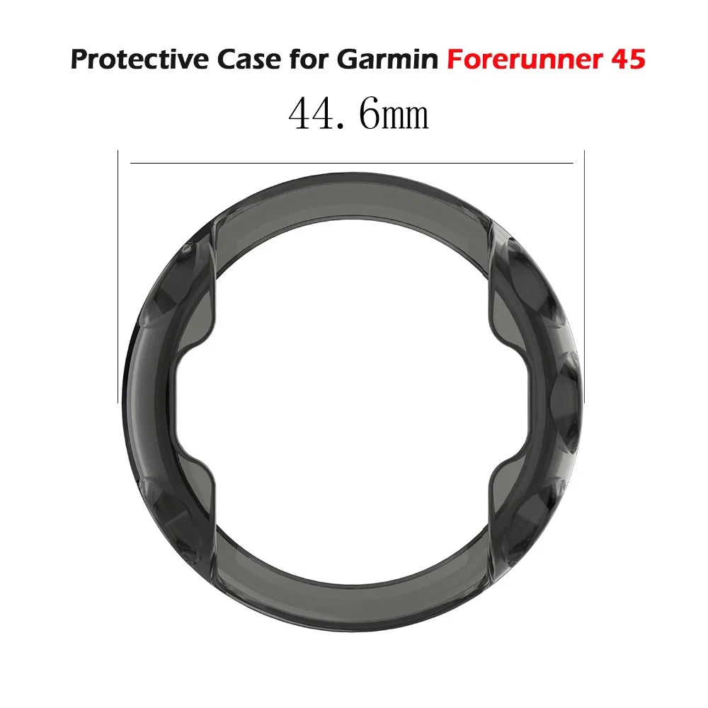 Sports Soft Silicone Case Cover Replacement Watch Band Wrist Strap For Garmin Forerunner 45 45S Smart Watch Wearable Accessories