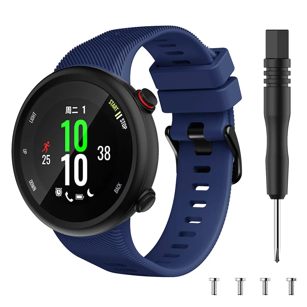 Sports Soft Silicone Case Cover Replacement Watch Band Wrist Strap For Garmin Forerunner 45 45S Smart Watch Wearable Accessories