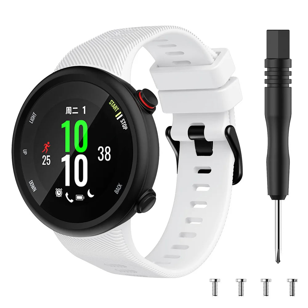 Sports Soft Silicone Case Cover Replacement Watch Band Wrist Strap For Garmin Forerunner 45 45S Smart Watch Wearable Accessories