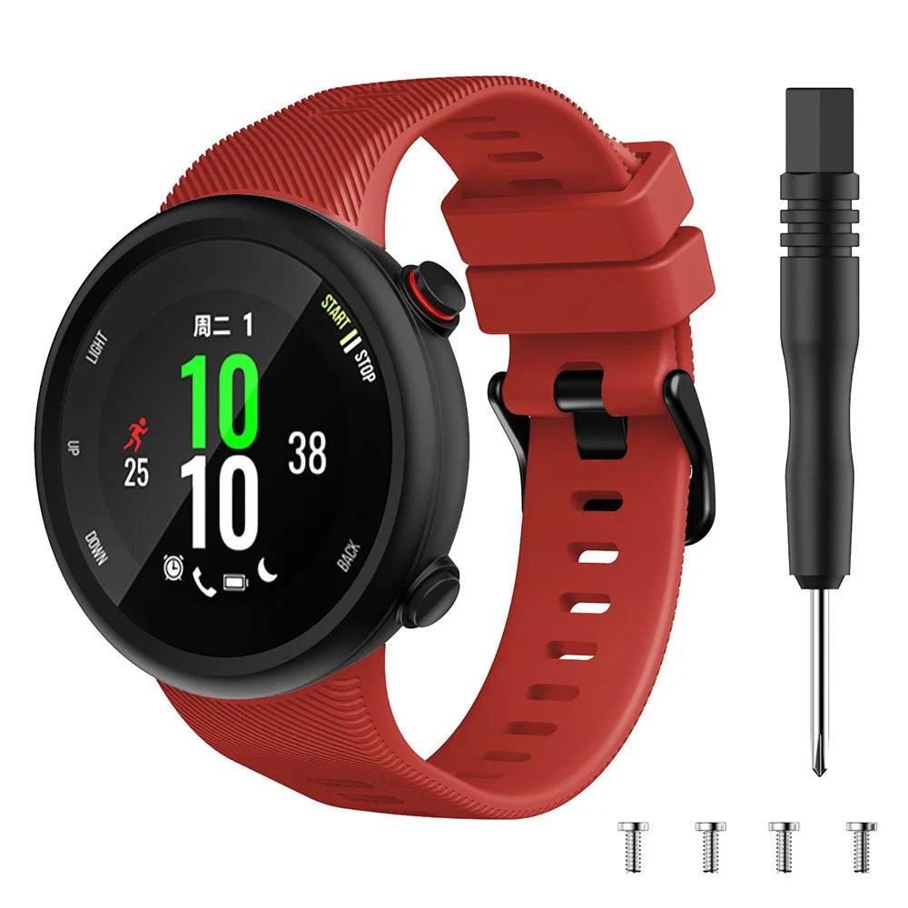 Sports Soft Silicone Case Cover Replacement Watch Band Wrist Strap For Garmin Forerunner 45 45S Smart Watch Wearable Accessories