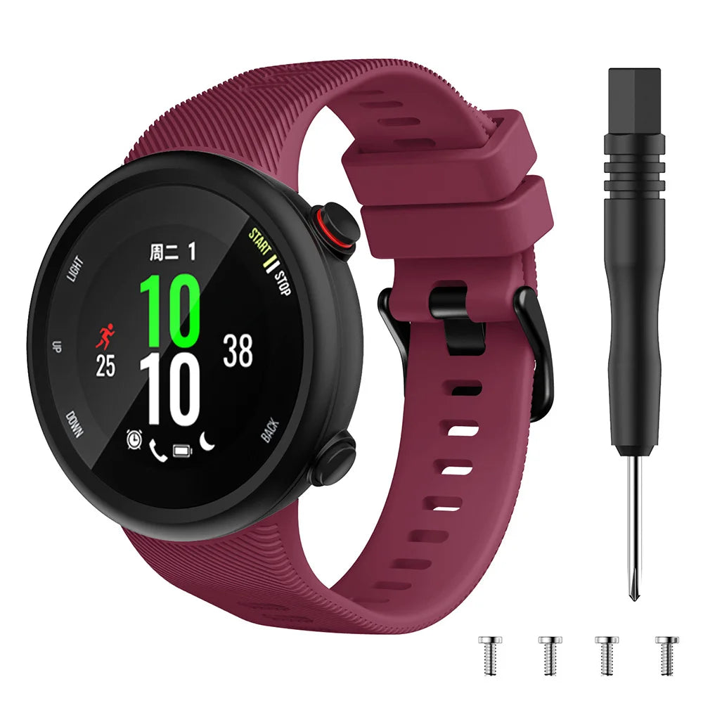 Sports Soft Silicone Case Cover Replacement Watch Band Wrist Strap For Garmin Forerunner 45 45S Smart Watch Wearable Accessories