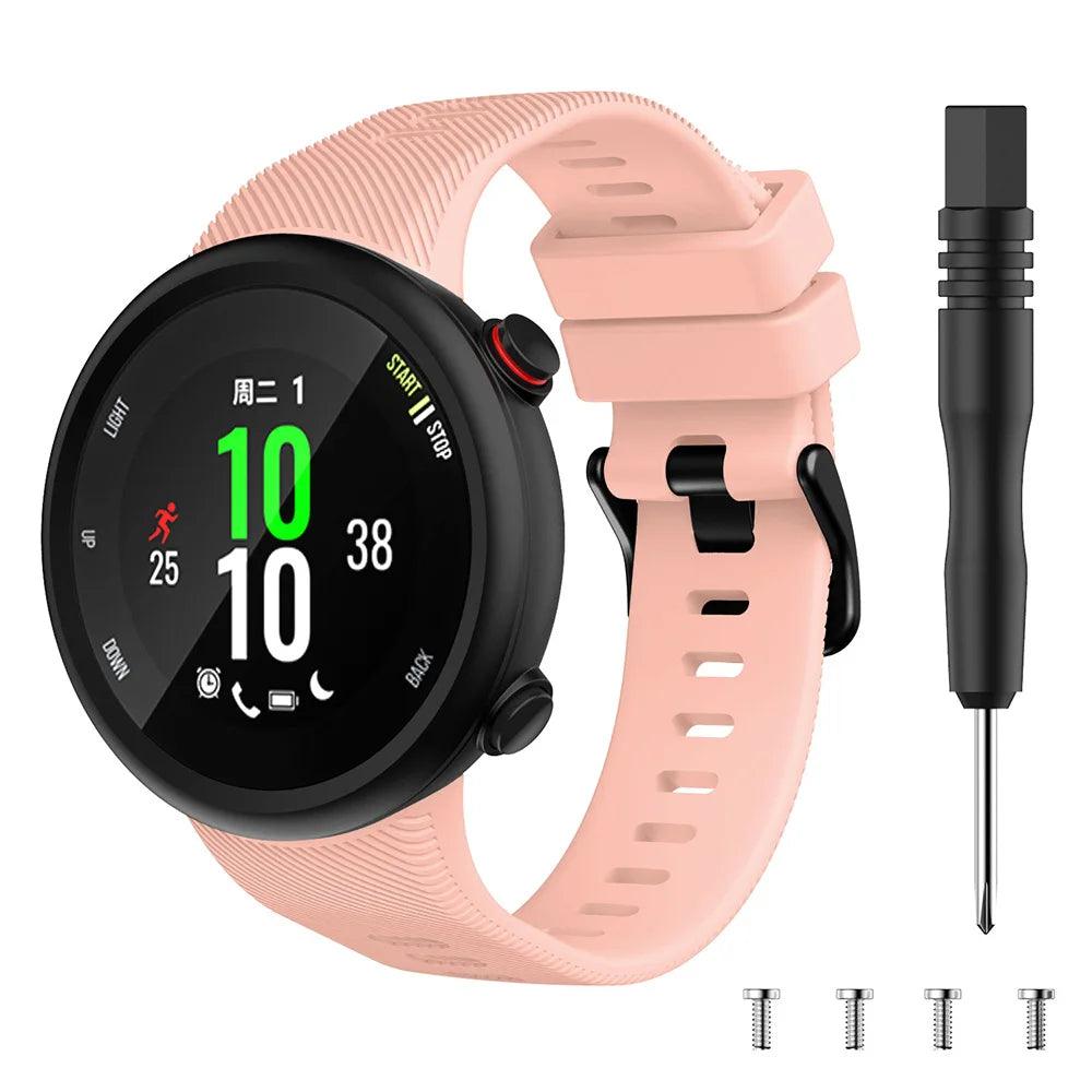 Sports Soft Silicone Case Cover Replacement Watch Band Wrist Strap For Garmin Forerunner 45 45S Smart Watch Wearable Accessories