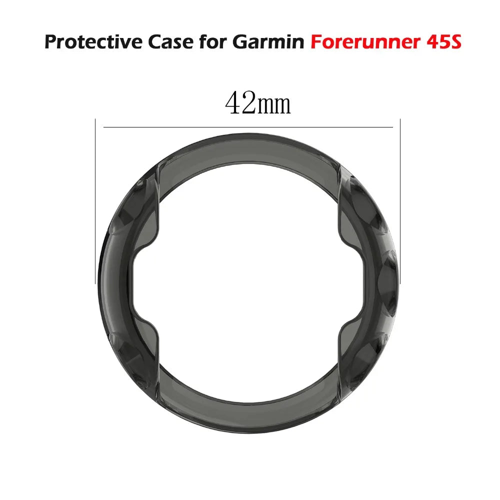 Sports Soft Silicone Case Cover Replacement Watch Band Wrist Strap For Garmin Forerunner 45 45S Smart Watch Wearable Accessories