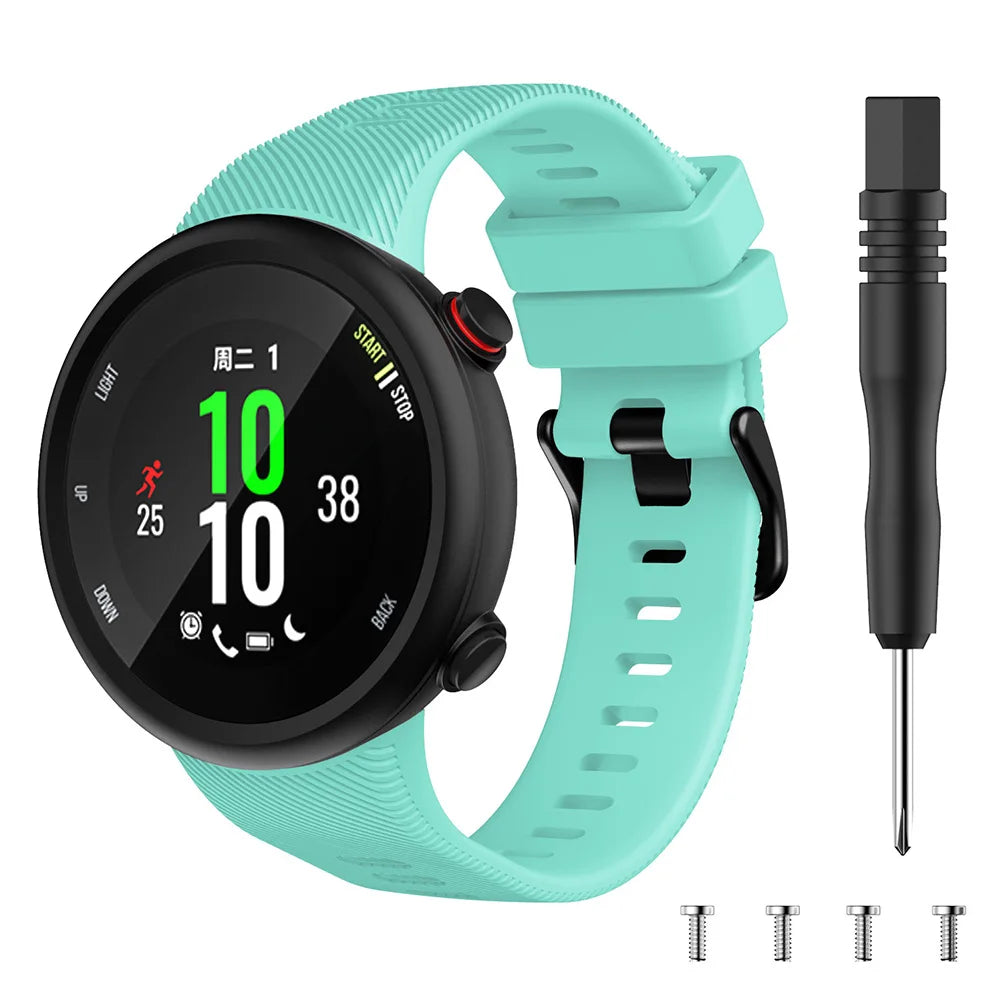 Sports Soft Silicone Case Cover Replacement Watch Band Wrist Strap For Garmin Forerunner 45 45S Smart Watch Wearable Accessories