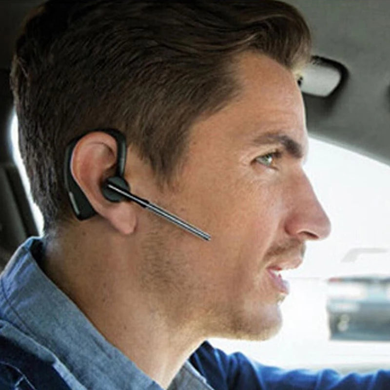 Single digital display wireless bluetooth headset general business noise reduction 5.0 bluetooth headset with microphone headset