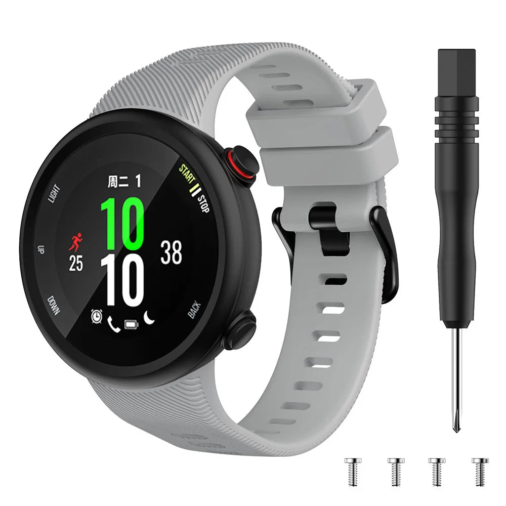 Sports Soft Silicone Case Cover Replacement Watch Band Wrist Strap For Garmin Forerunner 45 45S Smart Watch Wearable Accessories