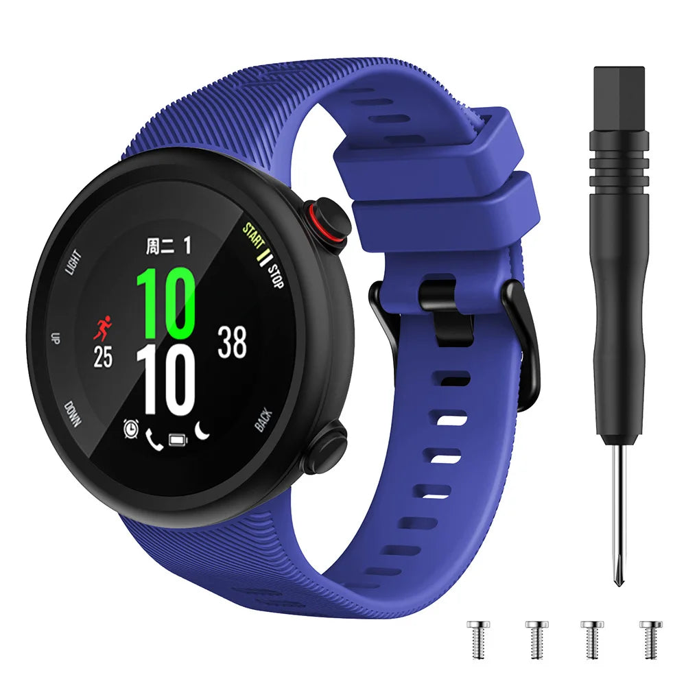 Sports Soft Silicone Case Cover Replacement Watch Band Wrist Strap For Garmin Forerunner 45 45S Smart Watch Wearable Accessories