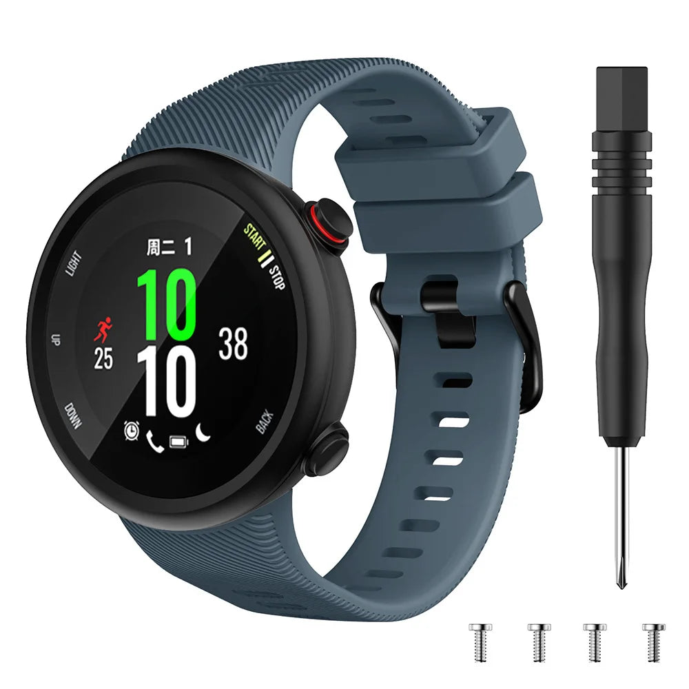 Sports Soft Silicone Case Cover Replacement Watch Band Wrist Strap For Garmin Forerunner 45 45S Smart Watch Wearable Accessories