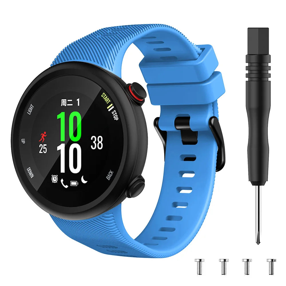 Sports Soft Silicone Case Cover Replacement Watch Band Wrist Strap For Garmin Forerunner 45 45S Smart Watch Wearable Accessories