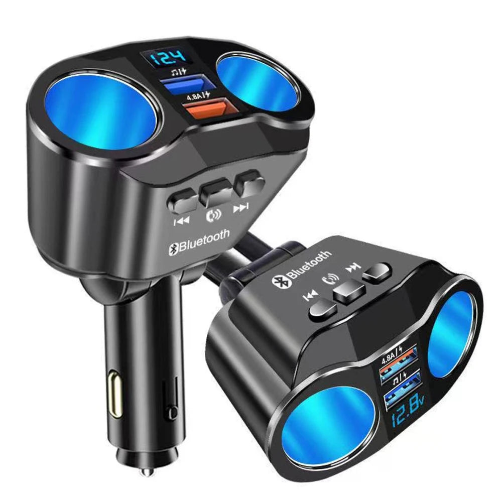USB Car Cigarette Lighter Digital Display PD+QC3.0 Car Charger Super Fast Charge Power Adapter Car Styling 12V/24V