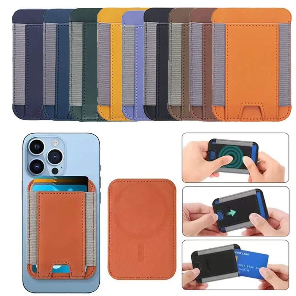 Magnetic Wallet for iPhone 14/13/12 Series Leather Wallet for Magsafe Magnetic Phone Wallet Hold 7 Cards