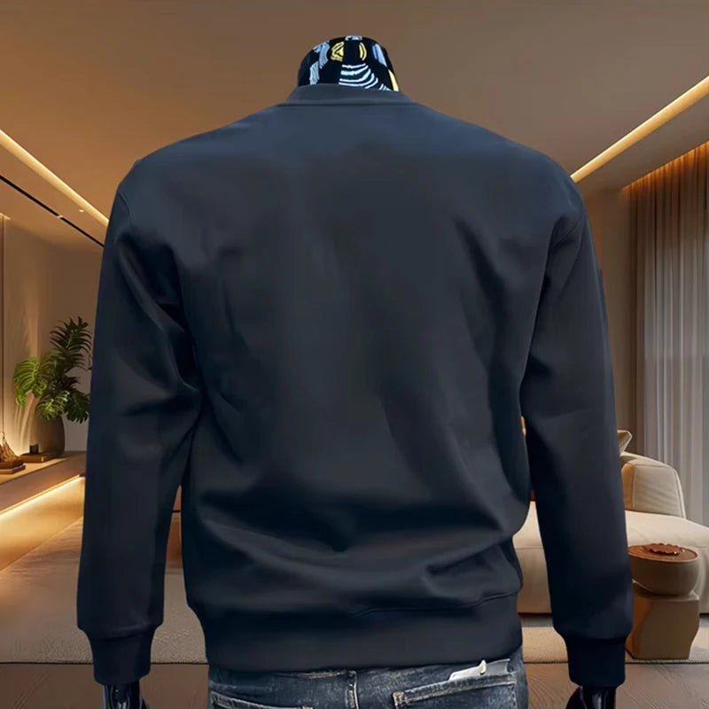 Mens Sweatshirts Printing Casual O-Neck Fashion Tops Outdoors Hot Sales Man Sports Jogging Clothing 2026 Spring Street Pullover