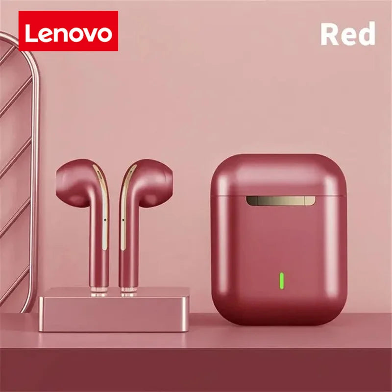 Lenovo J18 Wireless Earphone HiFI In-Ear Stereo With Microphone Waterproof Bluetooth Touch Noise-cancelling Various Headphones