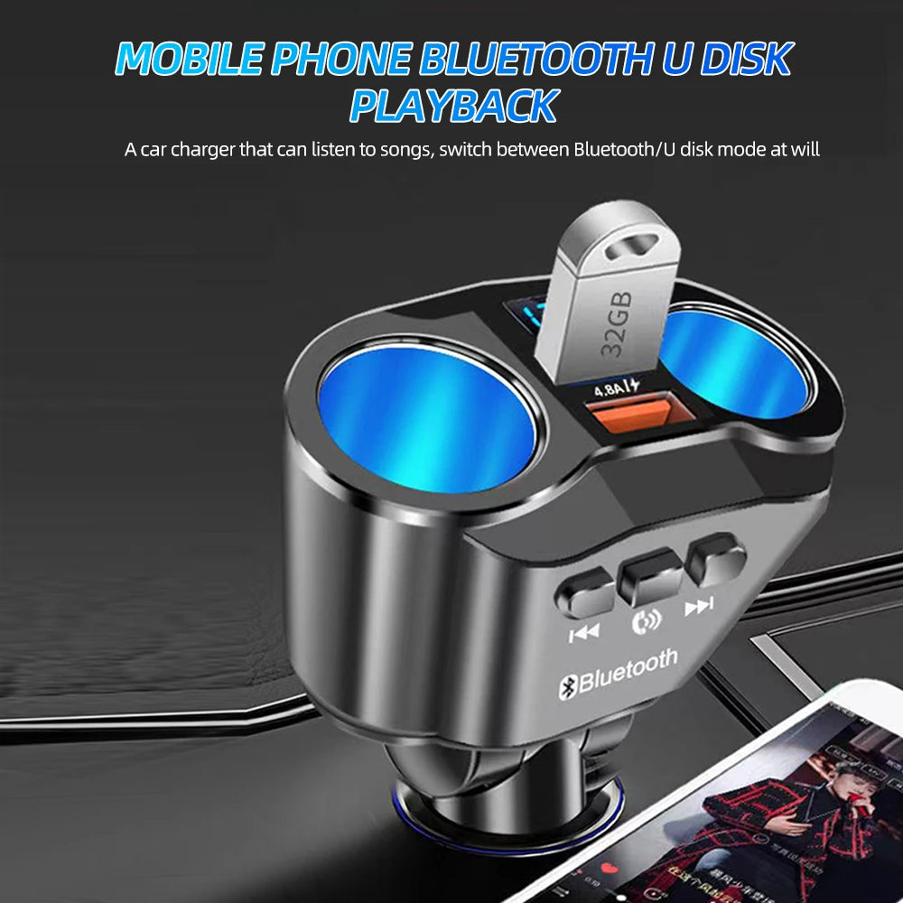 USB Car Cigarette Lighter Digital Display PD+QC3.0 Car Charger Super Fast Charge Power Adapter Car Styling 12V/24V