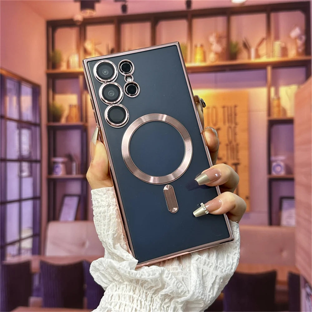 Magnetic MagSafe Case for Samsung S21–S26 & Note Series