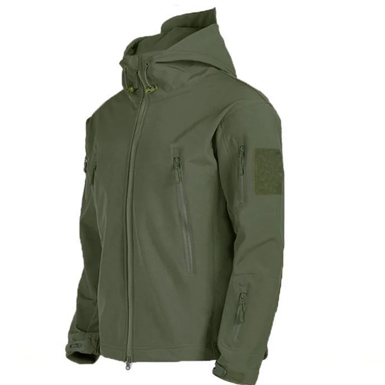 Fleece Softshell Tactical Jacket Men Winter Jacket Waterproof Mens Windbreaker Hiking Jacket Men Tactical Suit Tracksuit Autumn