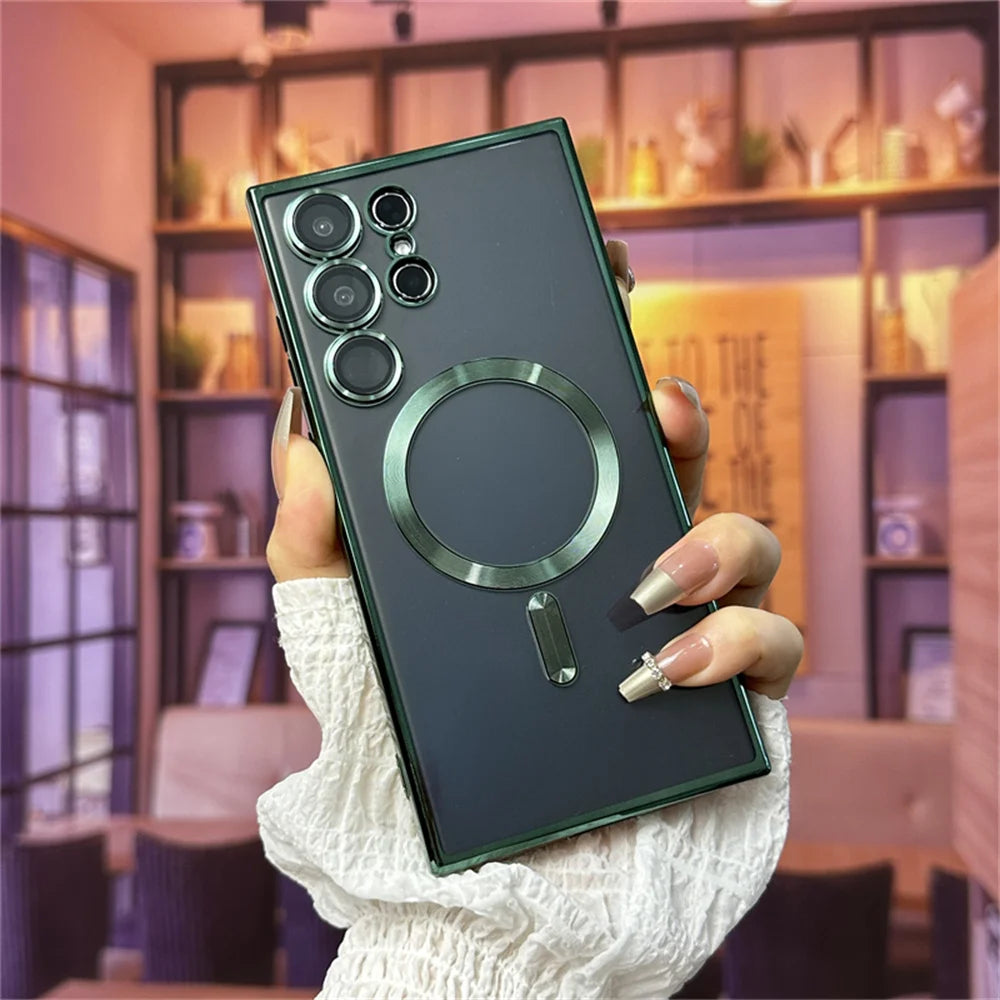 Magnetic MagSafe Case for Samsung S21–S26 & Note Series