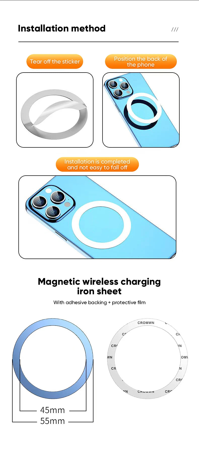 Magnetic 1080° Rotating Car Phone Holder