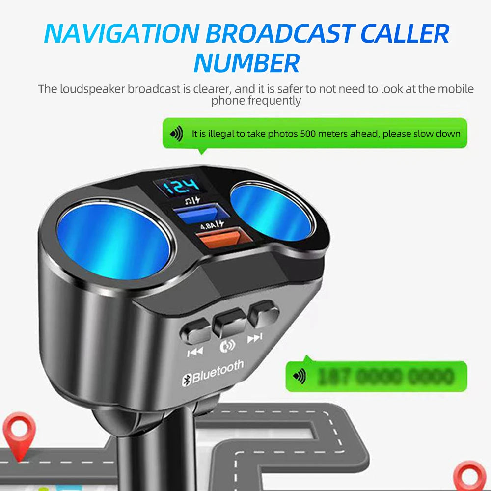 USB Car Cigarette Lighter Digital Display PD+QC3.0 Car Charger Super Fast Charge Power Adapter Car Styling 12V/24V