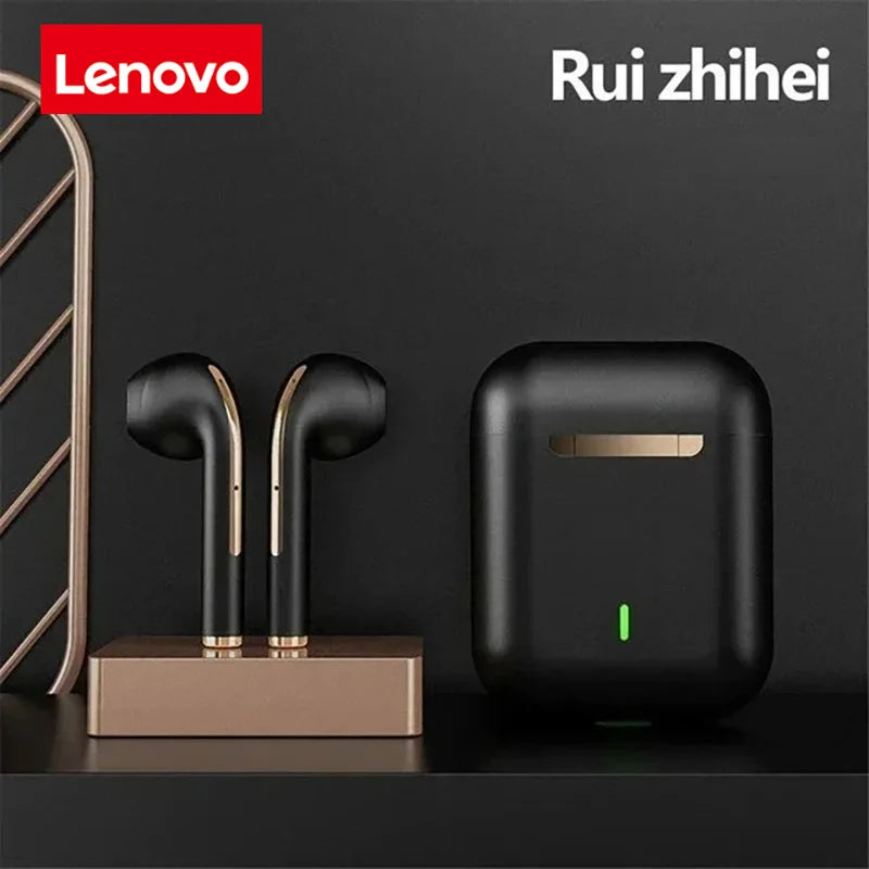 Lenovo J18 Wireless Earphone HiFI In-Ear Stereo With Microphone Waterproof Bluetooth Touch Noise-cancelling Various Headphones