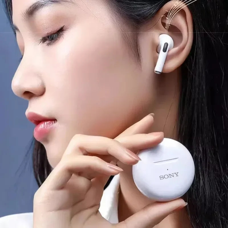 Sony Earphone TWS HIFI Headset Bluetooth Music Earbuds For IPhone Xiaomi IOS Android Wireless Pods Headphones With Mic Cable
