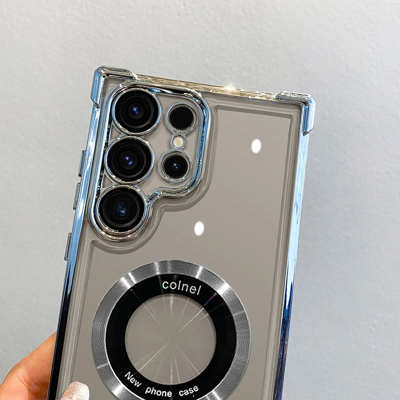 Magnetic Wireless Charging Case for Samsung Galaxy (S22–S26)