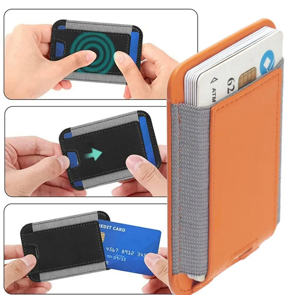 Magnetic Wallet for iPhone 14/13/12 Series Leather Wallet for Magsafe Magnetic Phone Wallet Hold 7 Cards