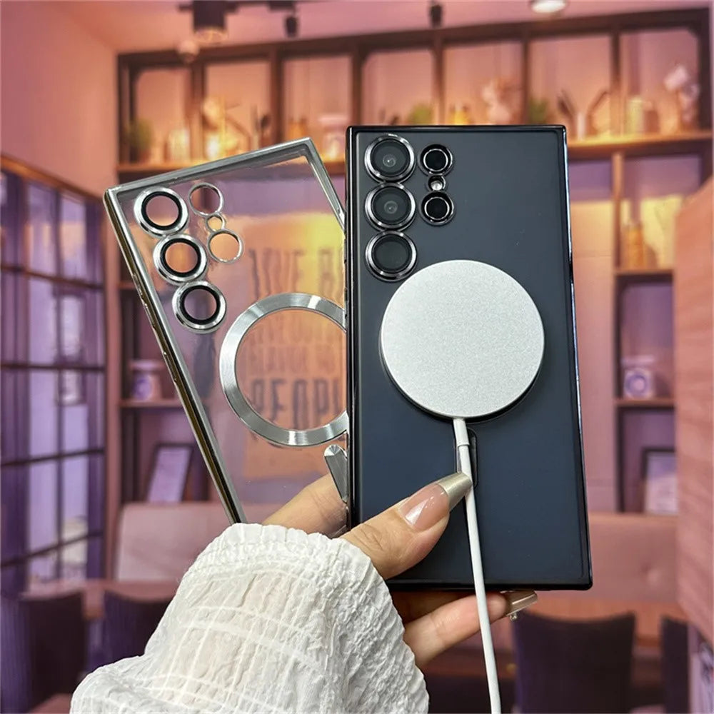 Magnetic MagSafe Case for Samsung S21–S26 & Note Series