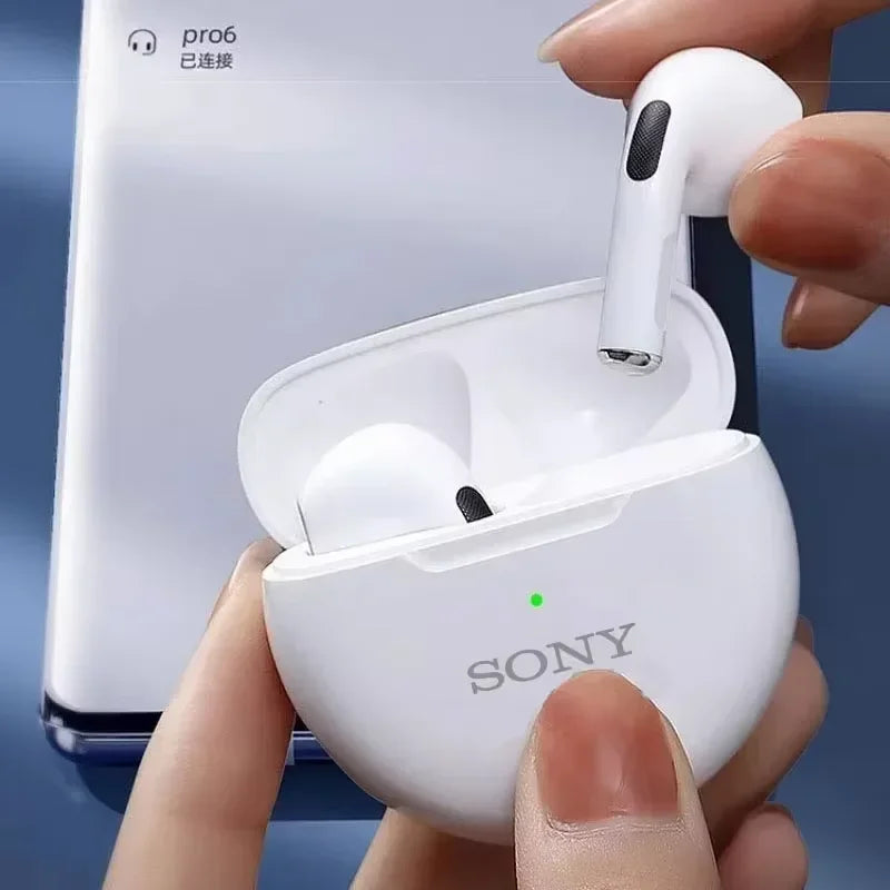 Sony Earphone TWS HIFI Headset Bluetooth Music Earbuds For IPhone Xiaomi IOS Android Wireless Pods Headphones With Mic Cable