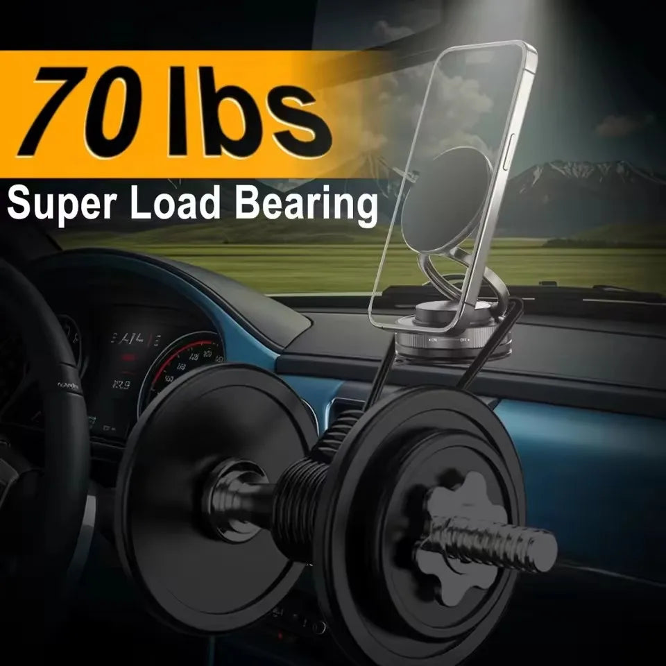 Car Phone Magnetic Stand Mechanical Vacuum Suction Cup Rotate 360 °