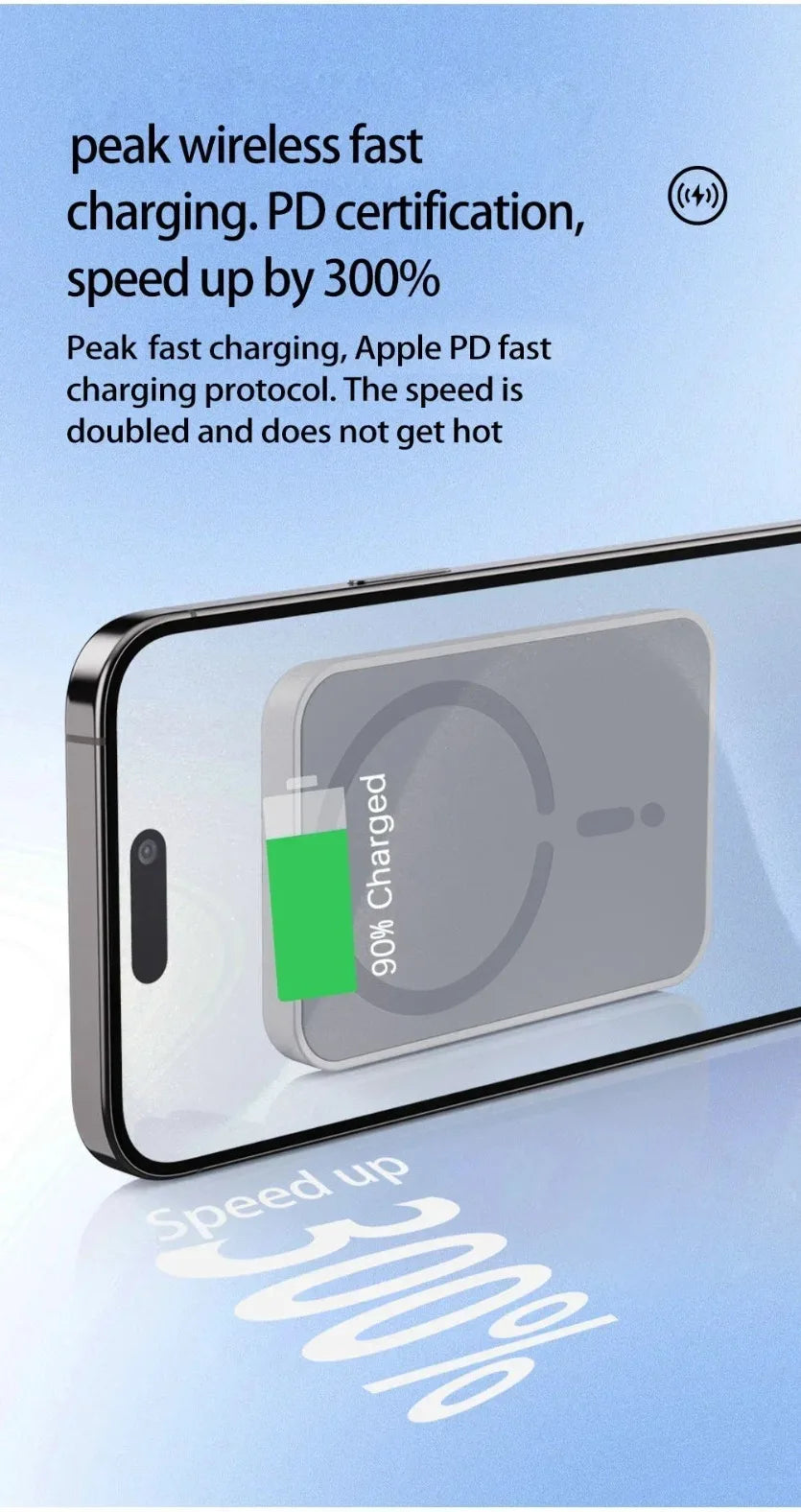 VIKEFON Car 100W Quick Wireless Charger Air Out Magnetic Phone Holder Stand For Magsafe iPhone 17-12 Pro Max Air Vent Charging