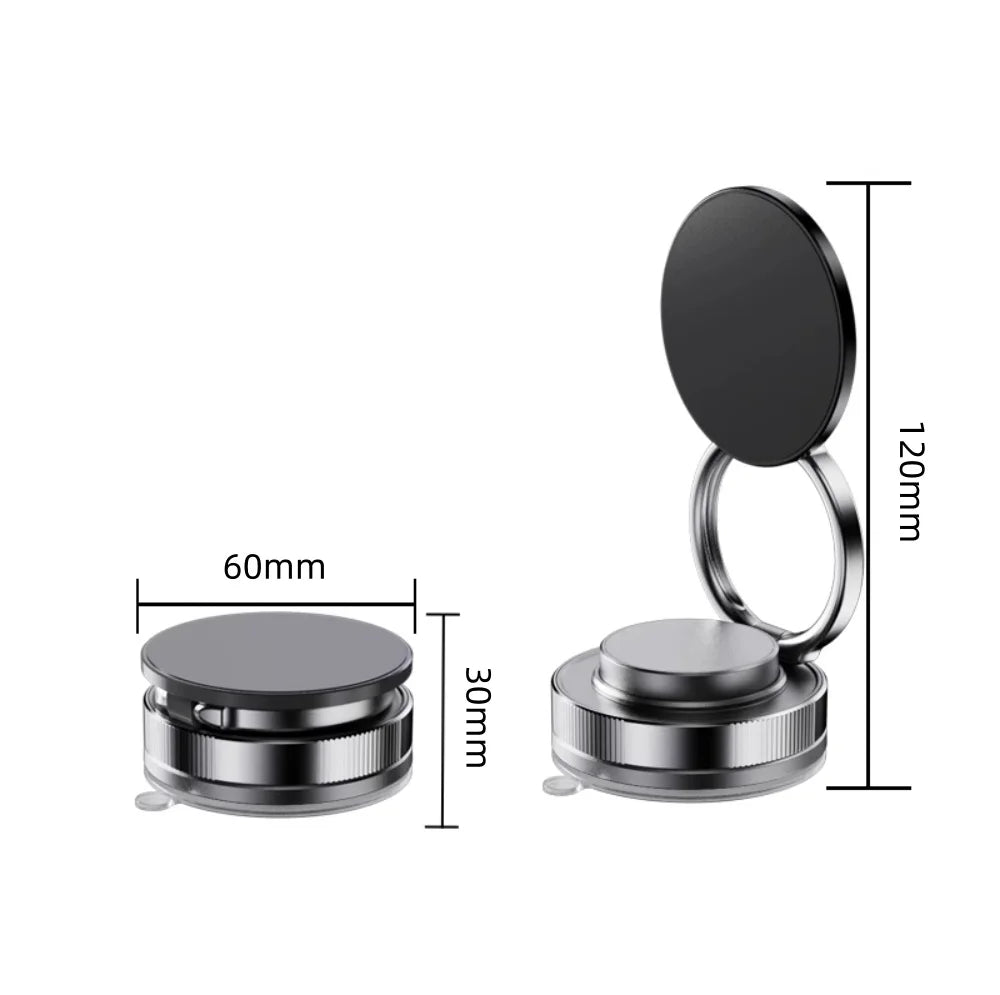Car Phone Magnetic Stand Mechanical Vacuum Suction Cup Rotate 360 °