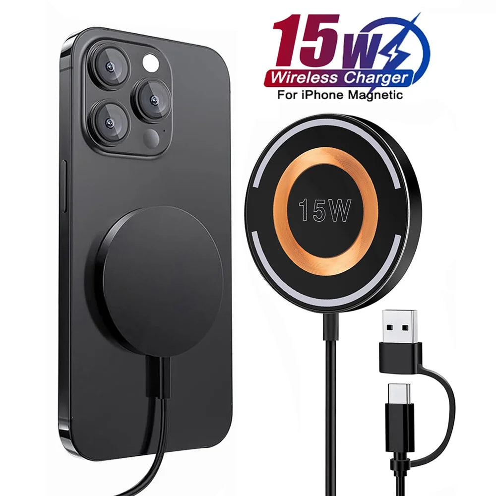 Magnetic Wireless Charger Pad for iPhone & Android