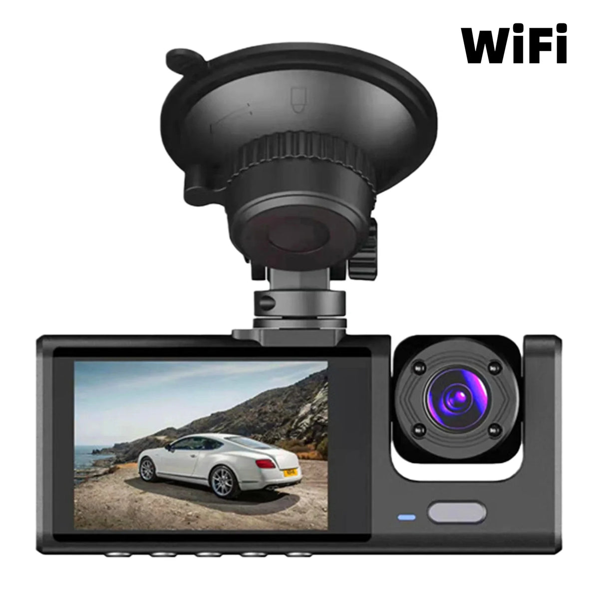 Dash Cam Front and Rear Inside 1080P Dash Camera 2 Channel WiFi Car Camera Night Vision Driving Video Recorder  G-Sensor