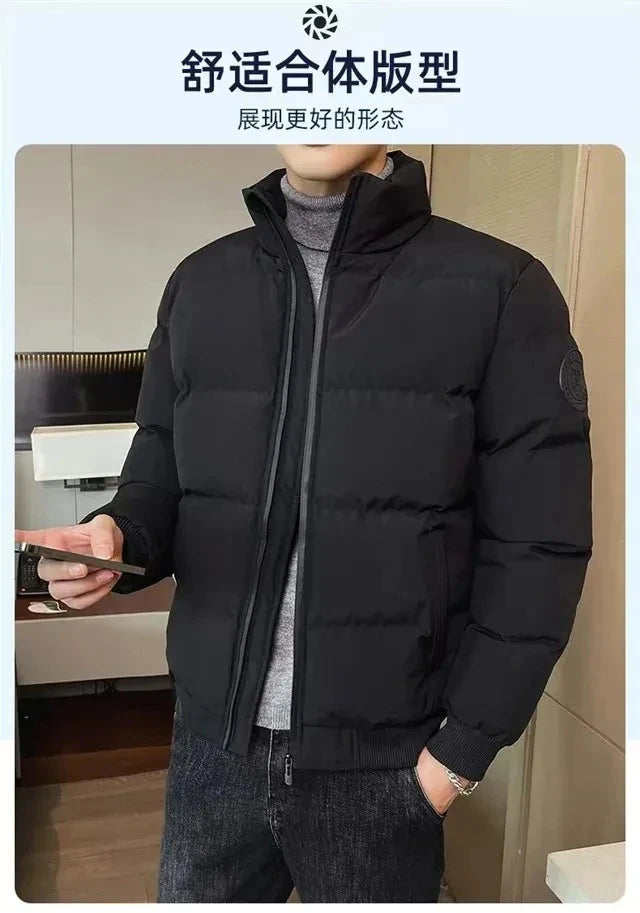 Men's down jacket, Parker coat, Parker 2026 jacket, new thick and warm winter clothing for men, casual cold waterproof clothes