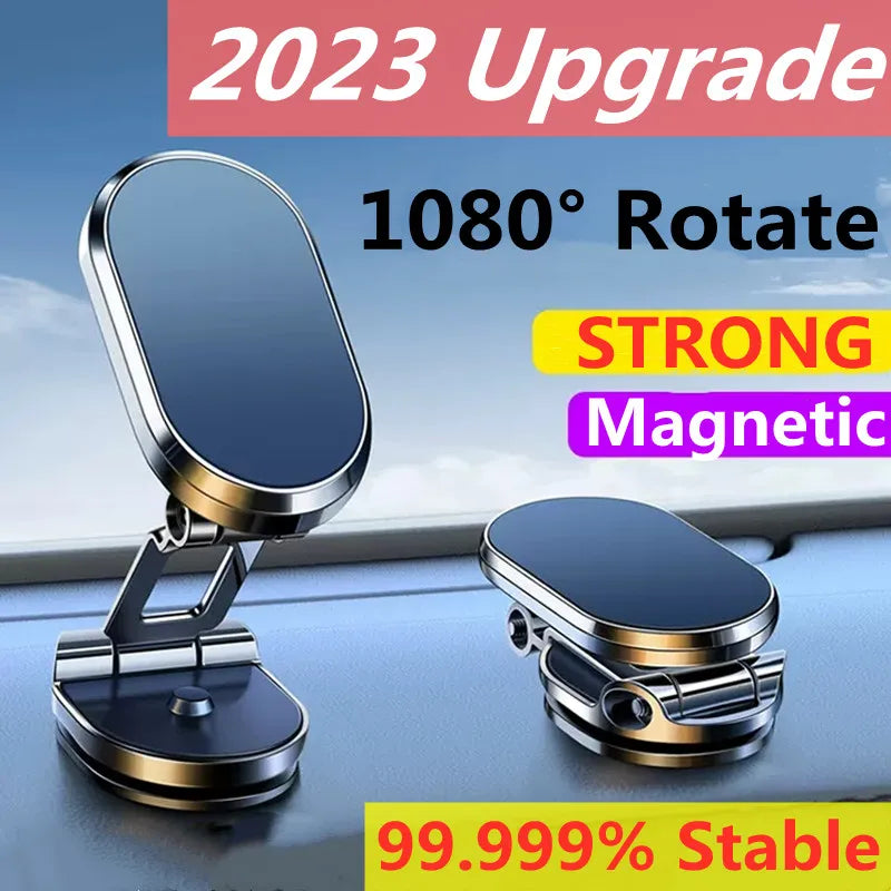 1080° Rotatable Magnetic Car Phone Holder – Strong, Stable & Hands-Free Driving
