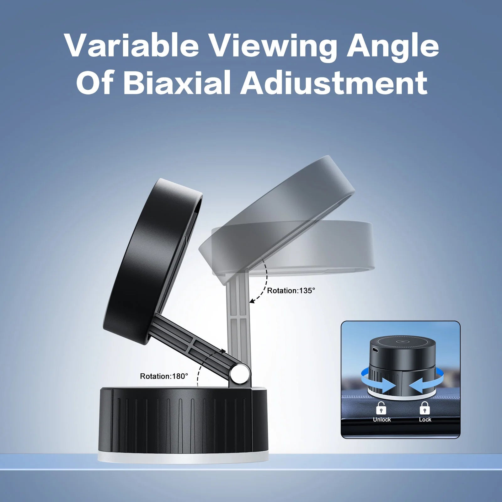 15W Magnetic Wireless Car Charger & Phone Holder