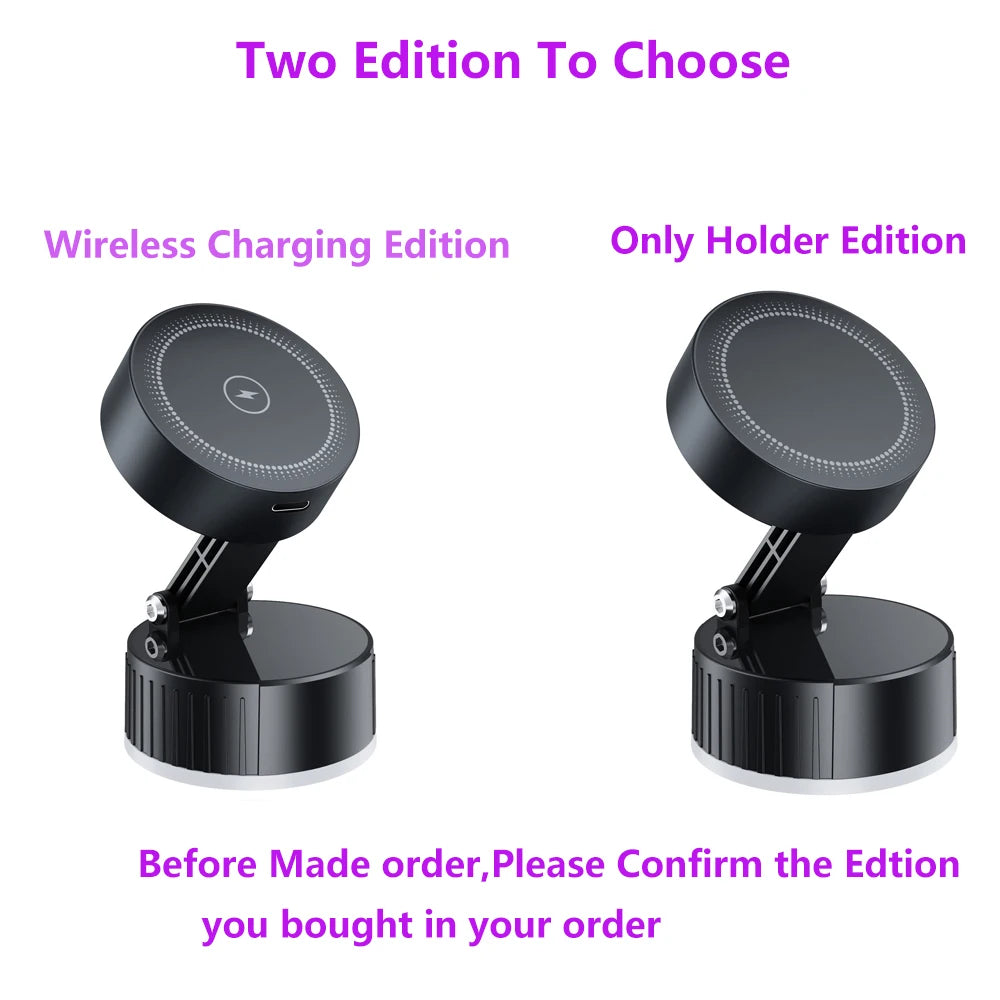 15W Magnetic Wireless Car Charger & Phone Holder