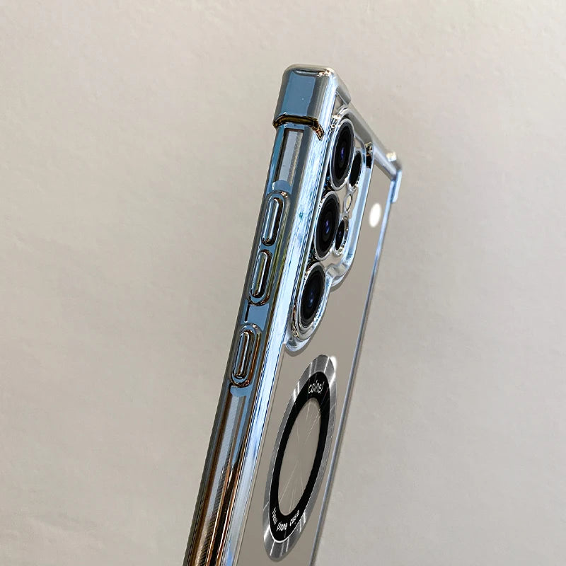 Magnetic Wireless Charging Case for Samsung Galaxy (S22–S26)