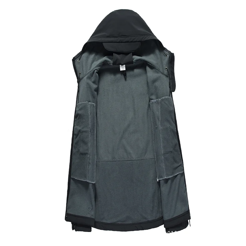 Fleece Softshell Tactical Jacket Men Winter Jacket Waterproof Mens Windbreaker Hiking Jacket Men Tactical Suit Tracksuit Autumn