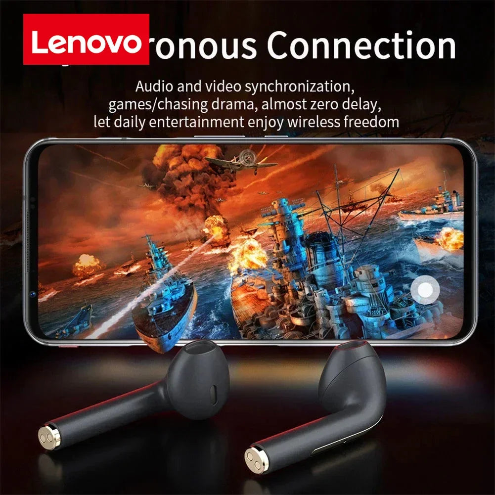 Lenovo J18 Wireless Earphone HiFI In-Ear Stereo With Microphone Waterproof Bluetooth Touch Noise-cancelling Various Headphones