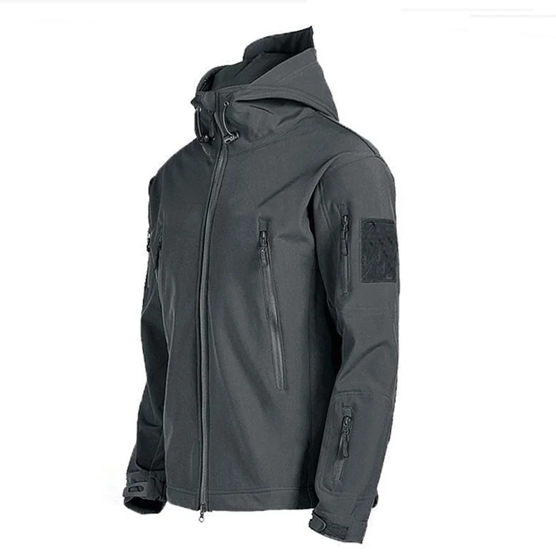 Fleece Softshell Tactical Jacket Men Winter Jacket Waterproof Mens Windbreaker Hiking Jacket Men Tactical Suit Tracksuit Autumn