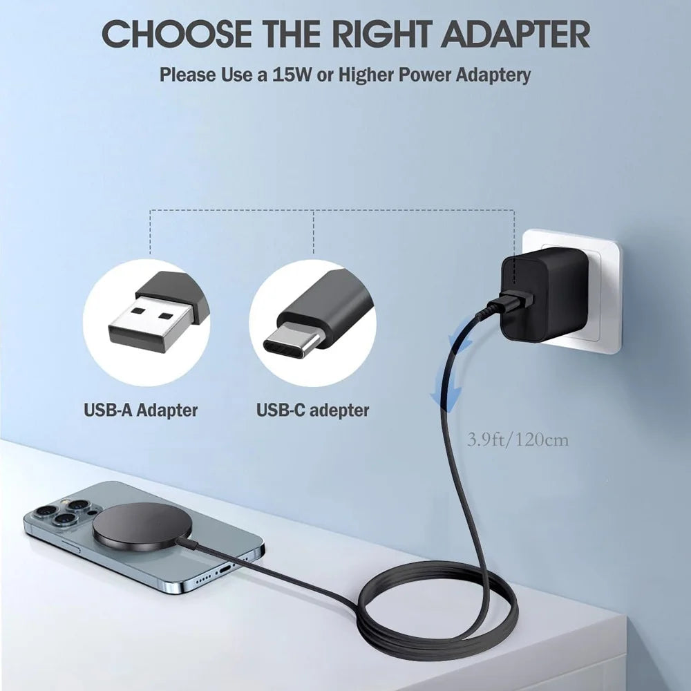 Magnetic Wireless Charger Pad for iPhone & Android