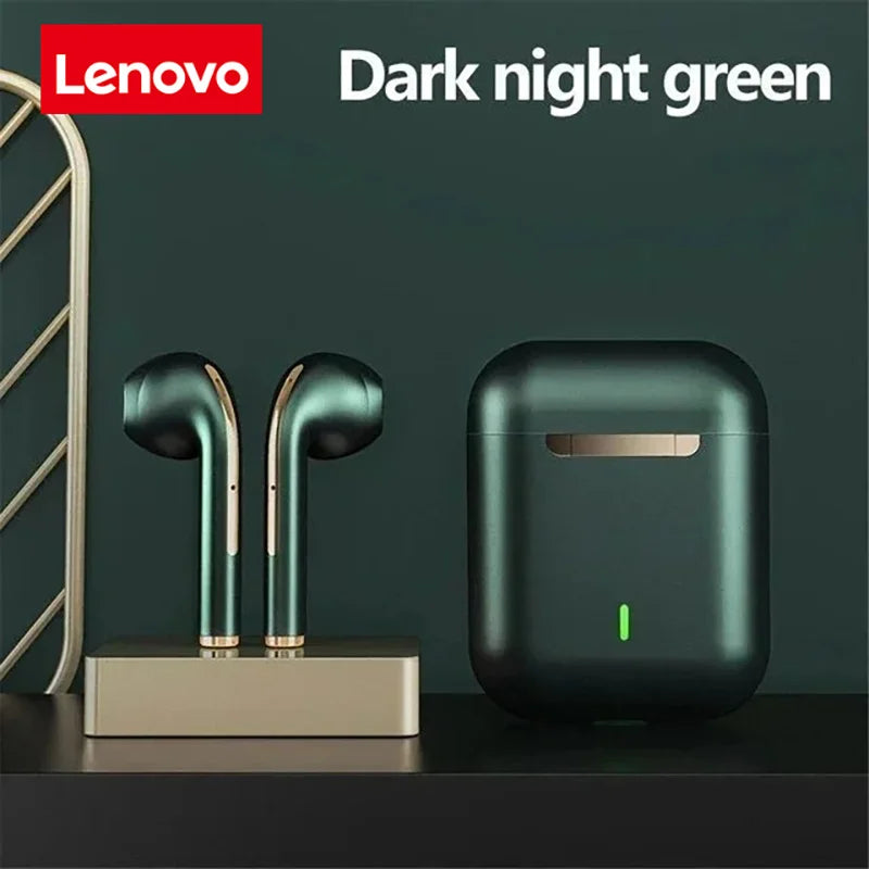 Lenovo J18 Wireless Earphone HiFI In-Ear Stereo With Microphone Waterproof Bluetooth Touch Noise-cancelling Various Headphones