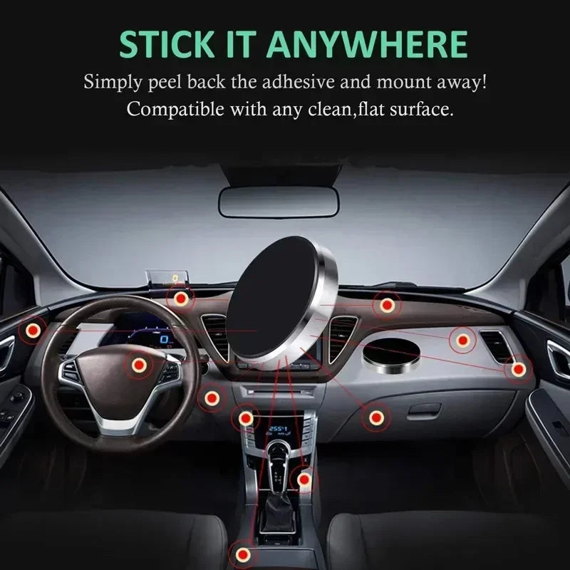 SnapGrip™ Magnetic Car Phone Holder – Hands-Free Safe Driving
