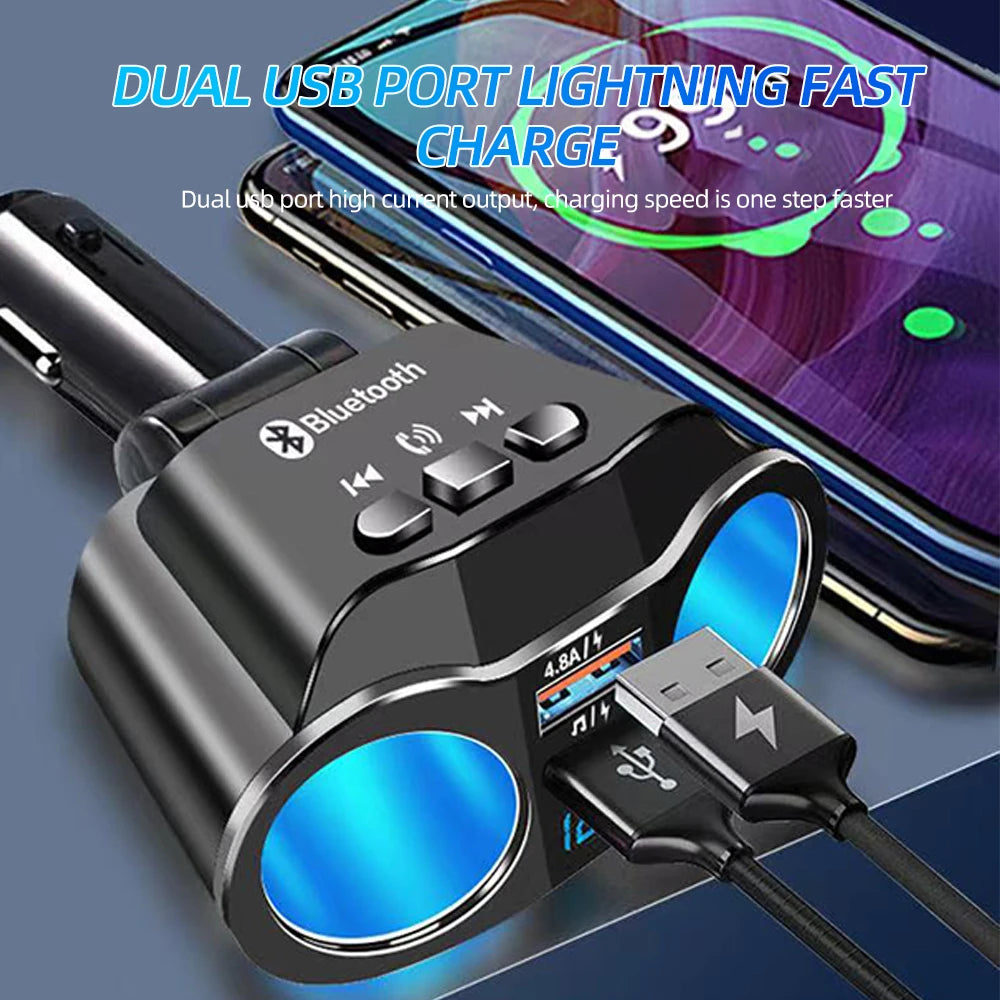 USB Car Cigarette Lighter Digital Display PD+QC3.0 Car Charger Super Fast Charge Power Adapter Car Styling 12V/24V