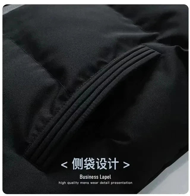 Men's down jacket, Parker coat, Parker 2026 jacket, new thick and warm winter clothing for men, casual cold waterproof clothes